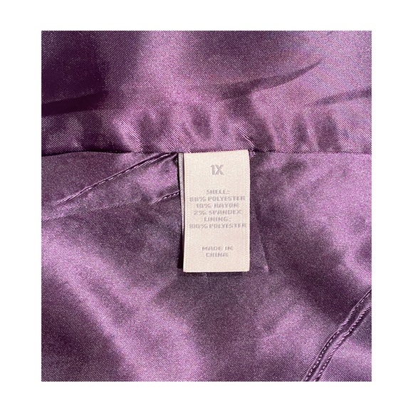 FASHION BUG PURPLE COAT 1X❤ - Picture 5 of 13
